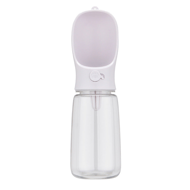 Portable Dog Water Bottle for Walks, Leak-Proof Silicone and PP Design, 350ml or 550ml