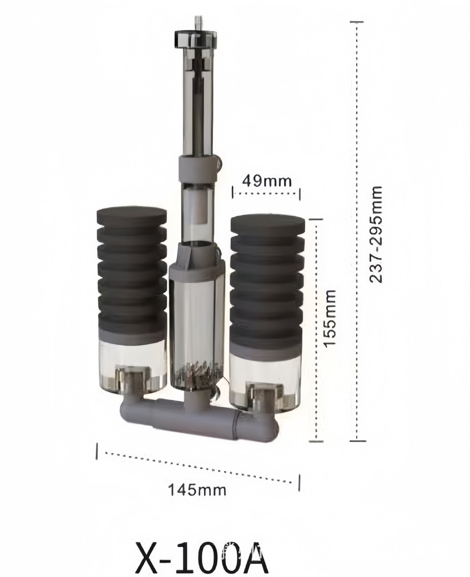 Double sponge air driven aquarium filter for small tanks, view 10