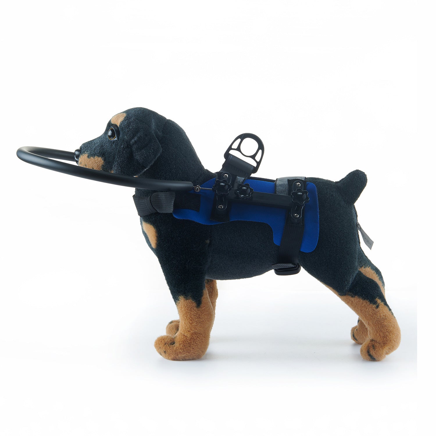 Adjustable blue pet bumper ring harness in polyester, product image 18