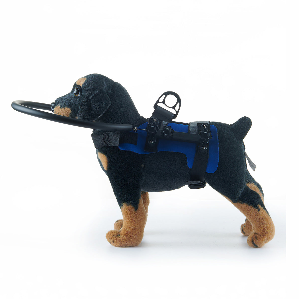 Adjustable blue pet bumper ring harness in polyester, product image 18