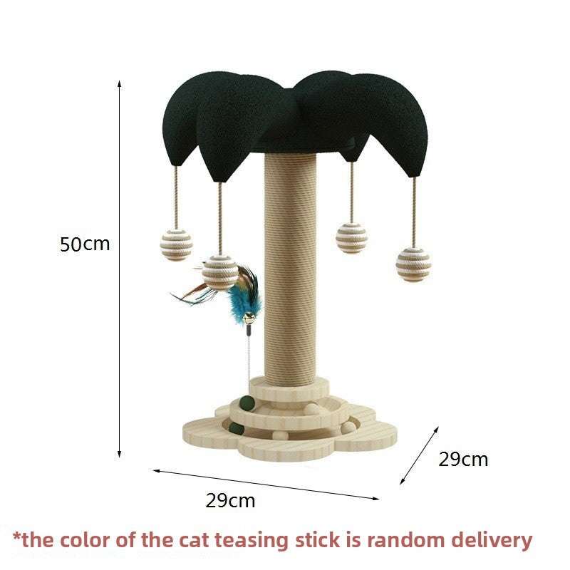 Cat turntable toy with sisal scratching post, photo 7 of 13