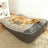 Bolster Dog Sofa Bed for Winter Warmth, Washable Plush Mat