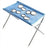 Blue foldable pet grooming hammock stand with non-slip mat, photo 6