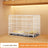 Small dog crate with separate toilet area, product gallery photo