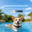 Reflective Bluetooth tracker collar for cats and small dogs in Black iOS Version, front view
