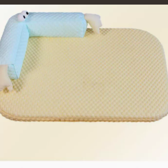 Dog resting on a washable cooling bed in large size