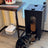 Wooden Pet Feeder with 10kg Food Capacity, Large and Medium Bowls and Two Leg Heights
