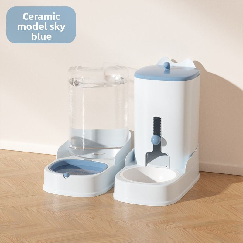 Automatic feeder and water dispenser