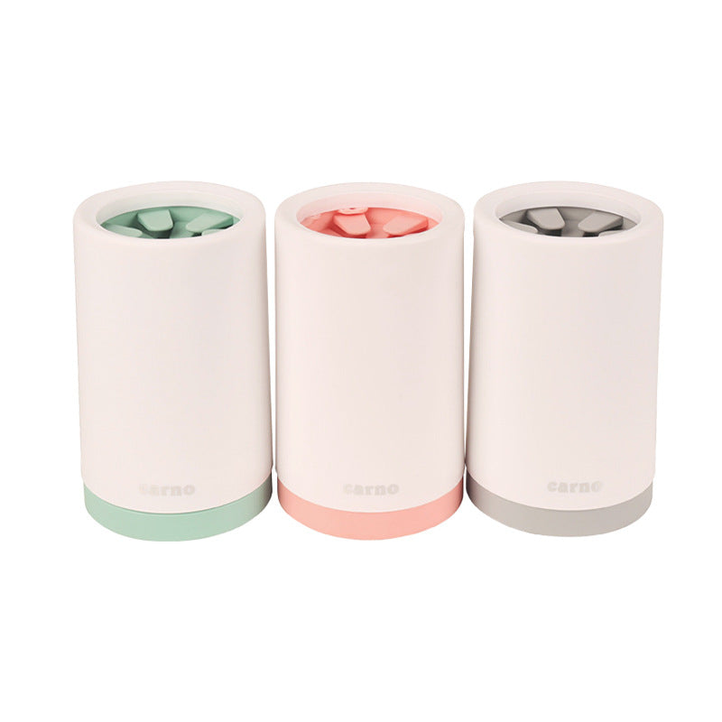 Portable Dog Paw Washer Cup with Gentle Silicone Bristles