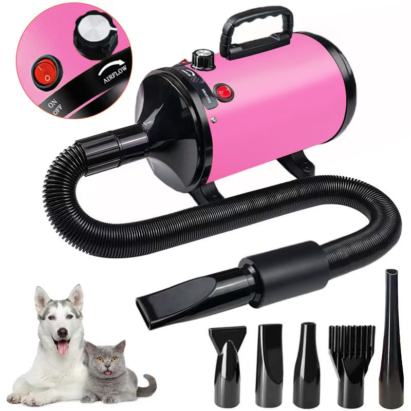 Blue pet bath brush for dogs and cats, main product photo