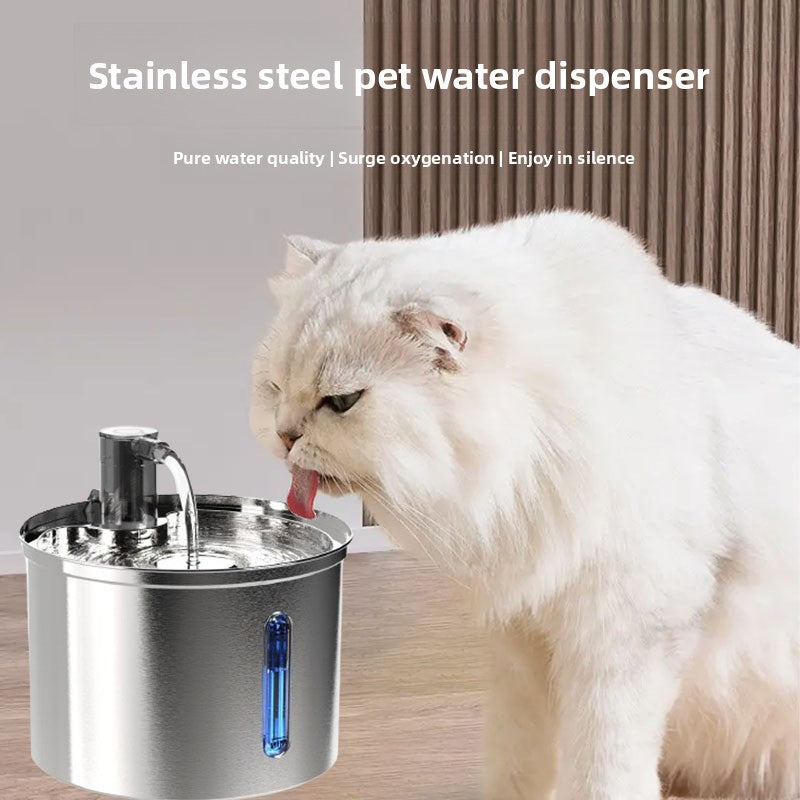 Stainless Steel Quiet Pet Water Dispenser