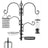 Black wrought iron bird feeder stand accessories for gardens, view 4