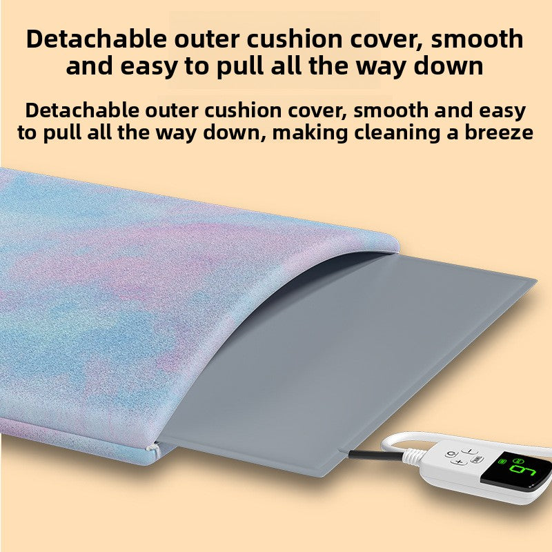 Electric pet heating pad with removable cover, sizes from 30 x 40cm Grey
