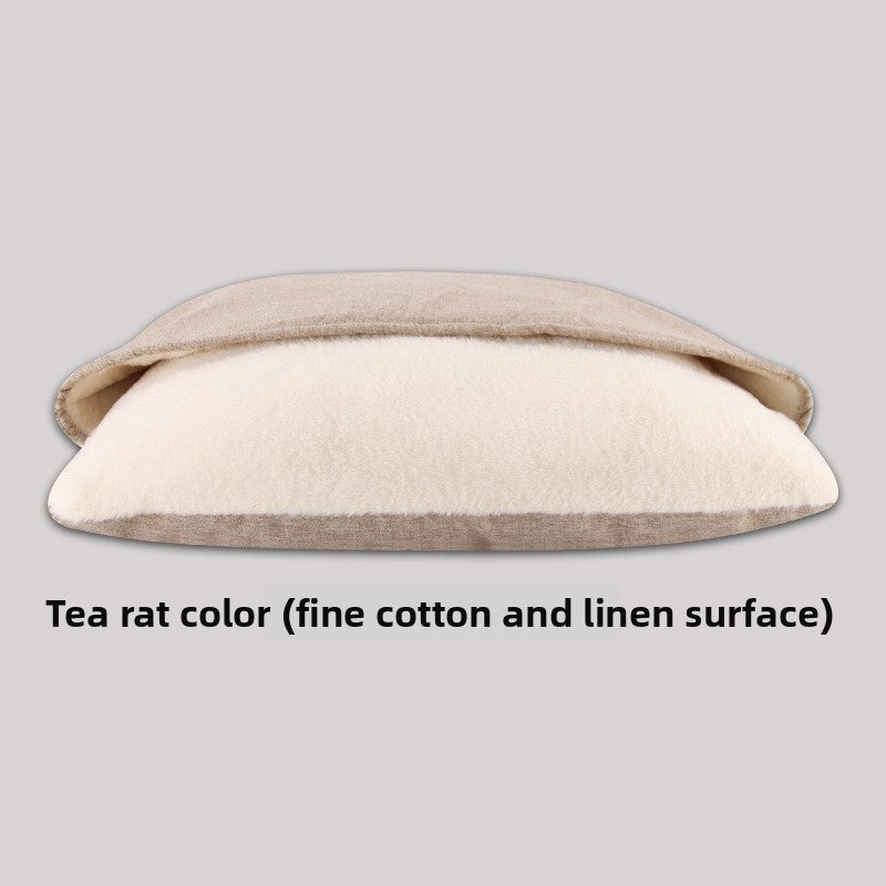 Pet sleeping bag nest with washable cover, full product photo