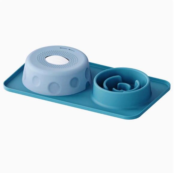 Silicone Slow Feeder Dog Bowl and Licking Mat