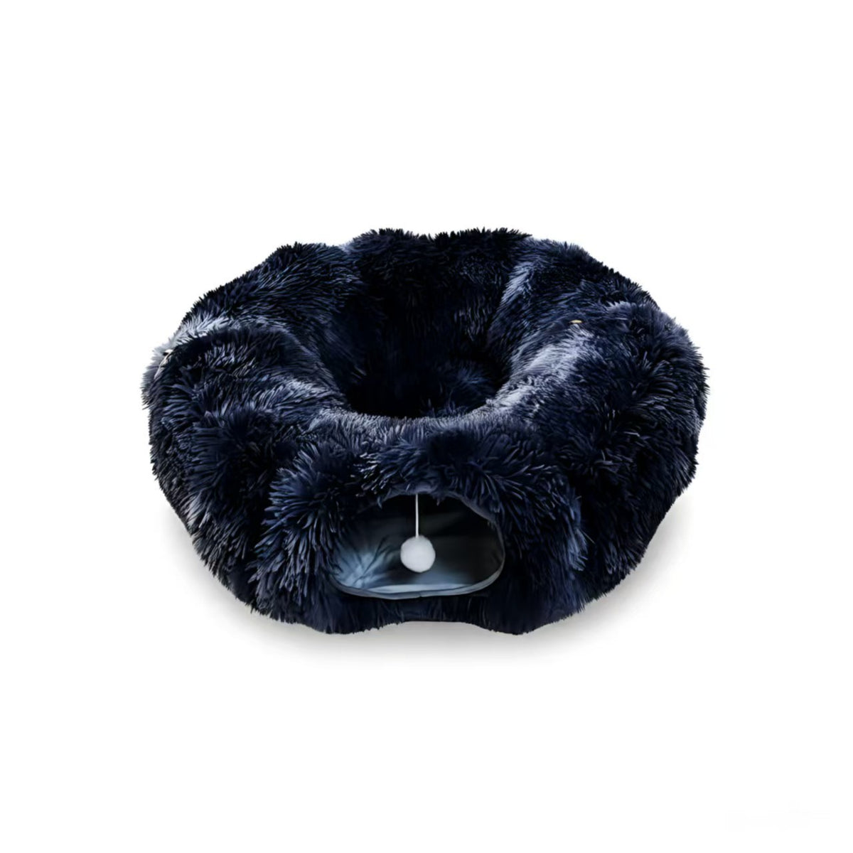 Washable donut cat tunnel bed with removable cover, 85cm pet nest - view 5
