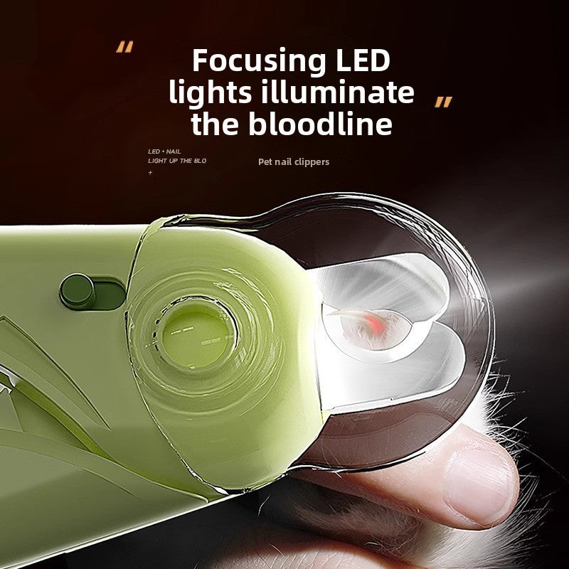 Pet Nail Clippers with LED Light and Safety Lock for Cats and Dogs