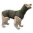 Hooded snug fit dog vest in dark blue polyester, product image 3