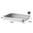 Open Stainless Steel Cat Litter Box, Low Entry for Kittens and Cats