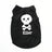 Lightweight printed dog vest T-shirt in polyester in Black Agent Print, close-up detail