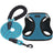 Breathable I shape reflective dog harness in blue