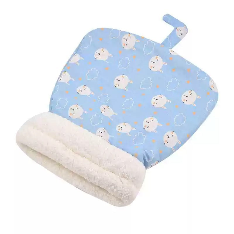 Enclosed tunnel pet bed with cartoon print for cats, view 5