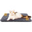 Brown pet mat with a black non-slip base