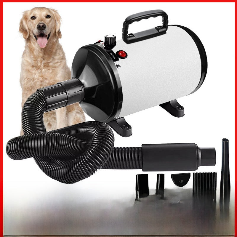 Blue pet bath brush for dogs and cats, alternative angle view