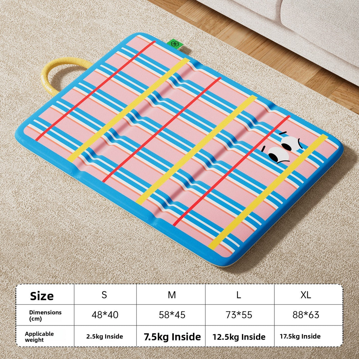 Soft suede pet blanket with cute bear pattern, product image 55