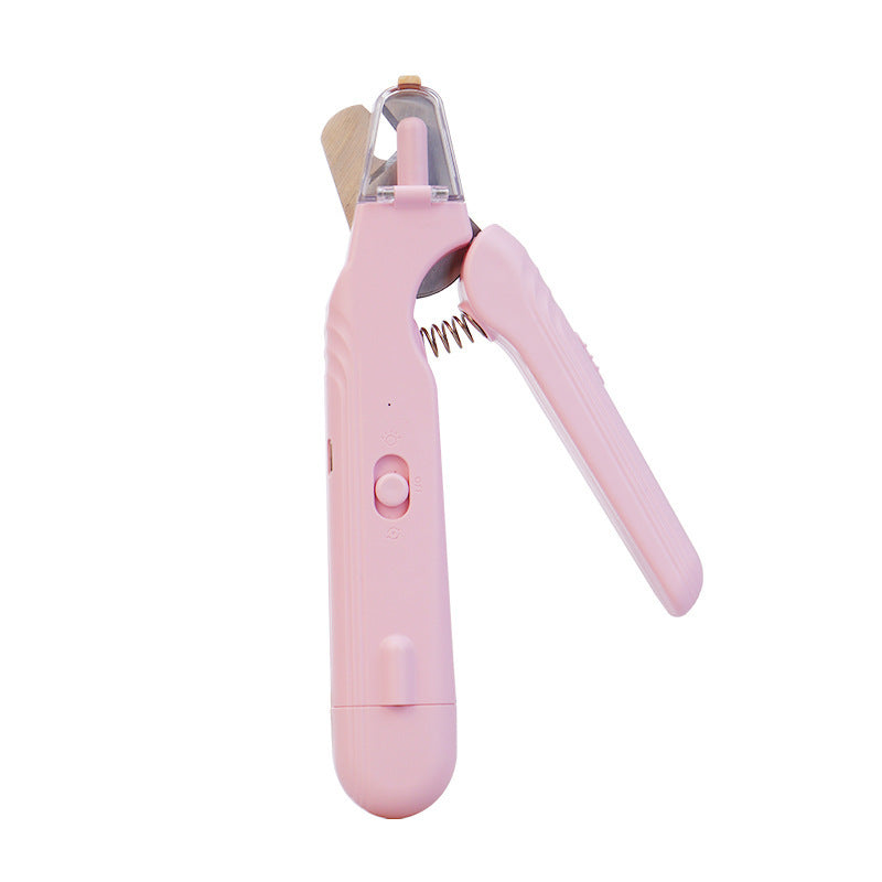 Electric Pet Nail Clipper and Grinder with LED Bloodline Light