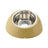 Slanted pet food bowl with stainless steel insert in light green, view 7