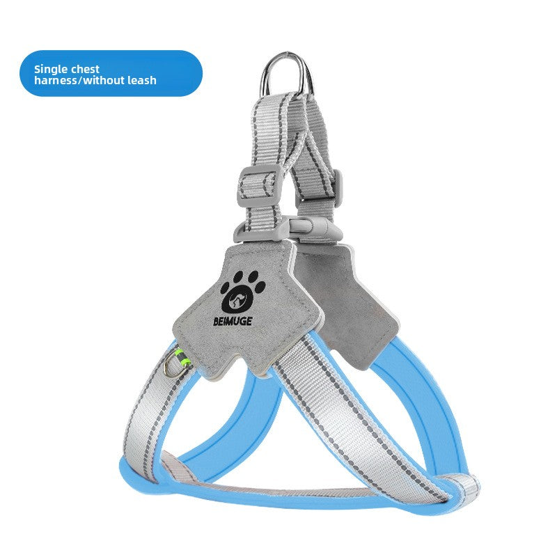 Escape-resistant reflective dog harness, 4 sizes available from Pet Royale UK