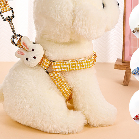 Rabbit print pet harness and lead set, 2 sizes available