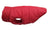 Thick padded dog vest coat for cold weather in Navy Blue, close-up detail