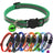 Striped reflective cat collar with bell in 14 colour options