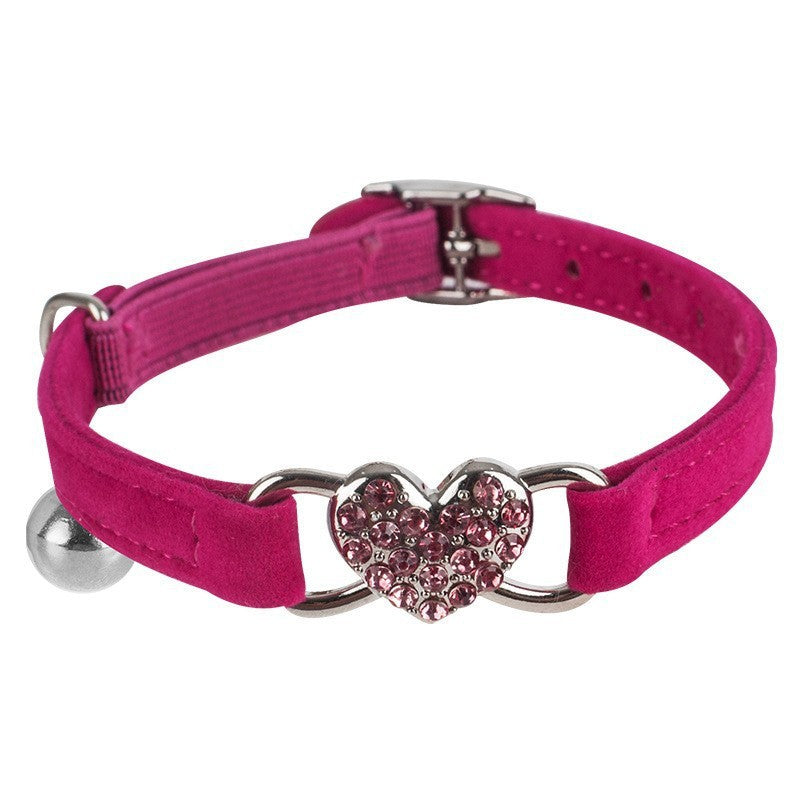 Elastic collar for cats and small dogs, close-up detail view