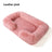 Gradient coffee white plush bed for cats and dogs