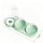Anti-Knock Double Bowl Cat Food and Water Dish in Durable PP and PC Material