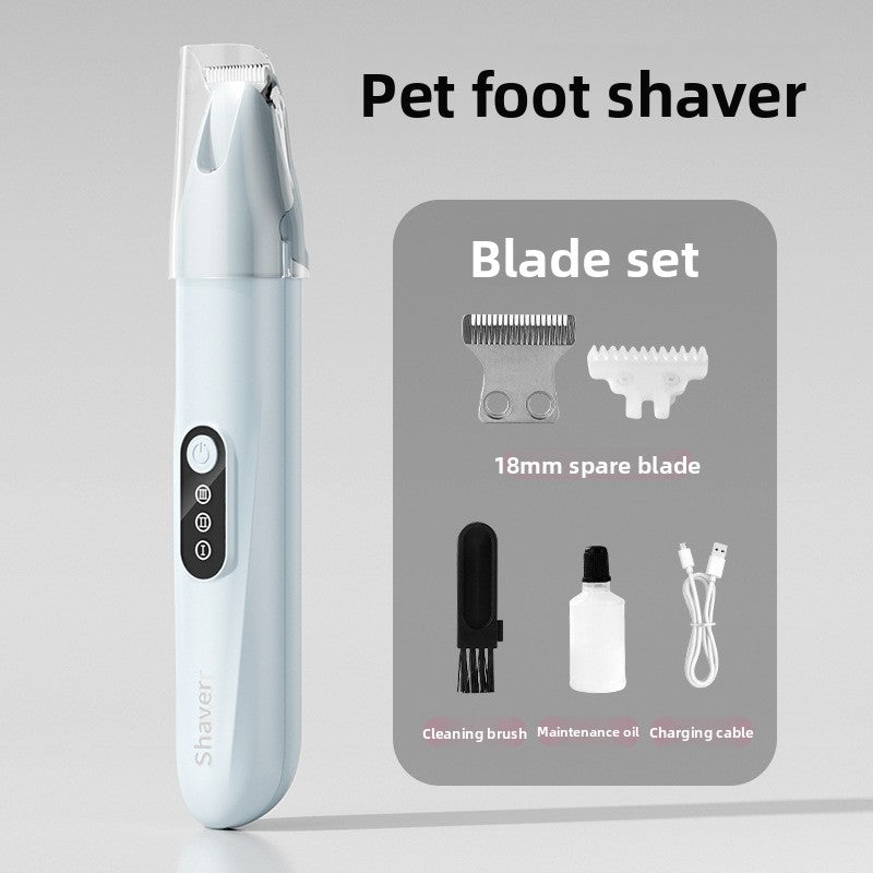 Wide Blade Pet Hair Trimmer with Dust Cover, Quiet Rechargeable