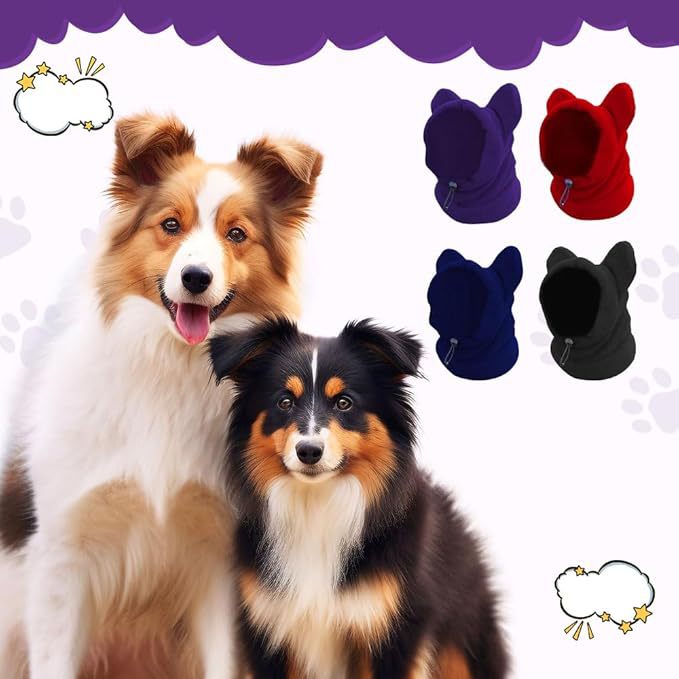 Fleece winter hats for cats and dogs in three colours