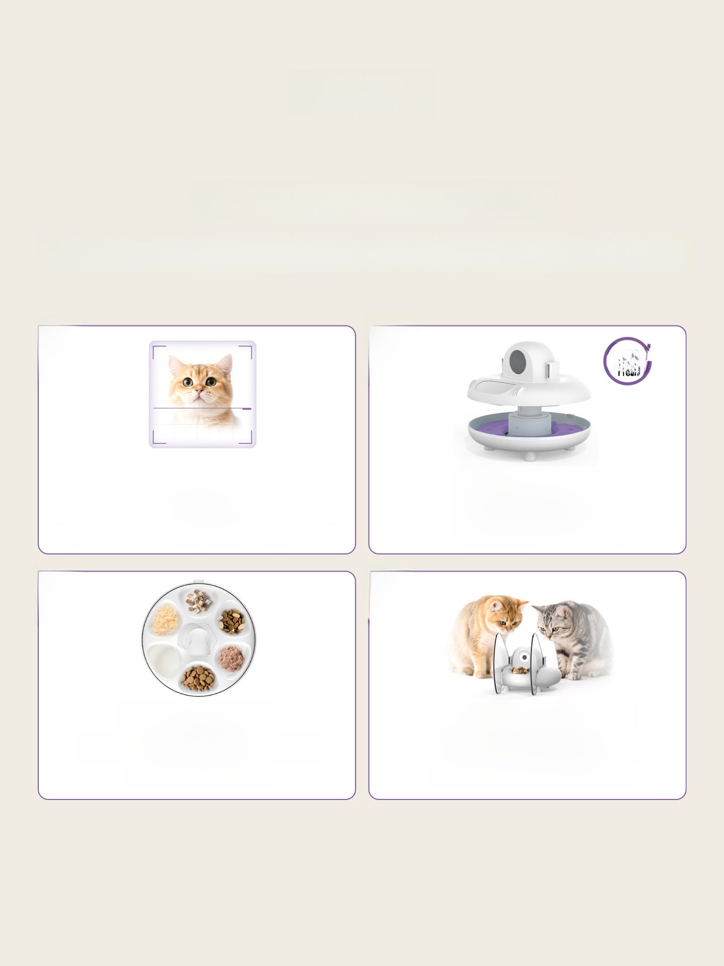 Automatic Cat Feeder with Facial Recognition, Wi-Fi App Control and 2L Food Container