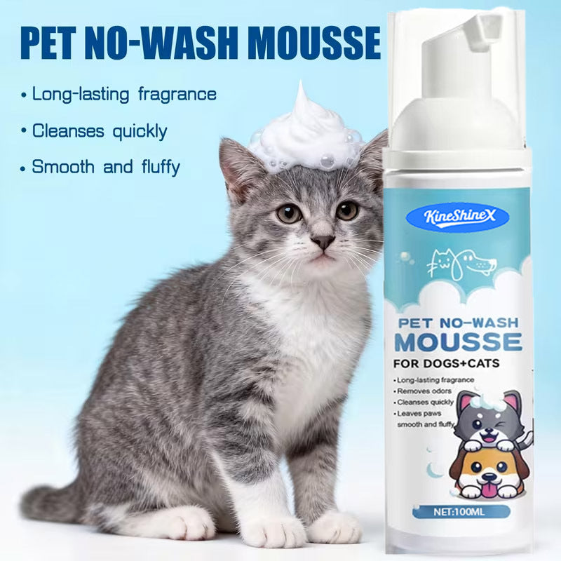 Waterless Foam Dry Shampoo Towels for Dogs and Cats, No Rinse