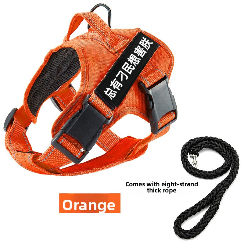 Padded vest dog harness, main product photo from Pet Royale UK