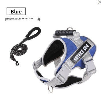 Reflective breathable dog vest harness with lead, product image 29
