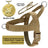 Reflective tactical nylon dog harness, ideal for everyday use