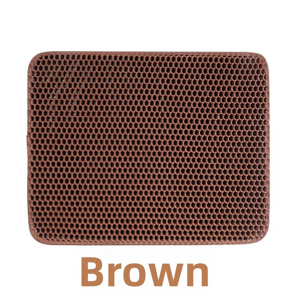 Double-layer EVA cat litter mat trapping litter, photo 21 of 77