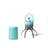 Six-Claw Pet Waste Picker, Detachable and Portable