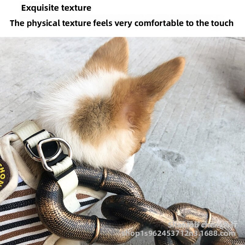 Chain link dog lead, 3 lengths available from Pet Royale UK