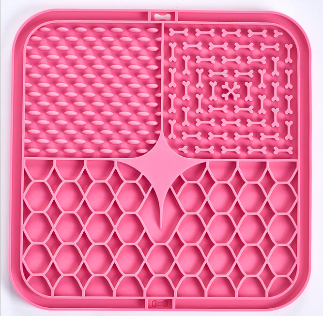 Silicone pet licking pad