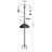 Garden bird feeding station attachments with tube feeder and tray, view 7